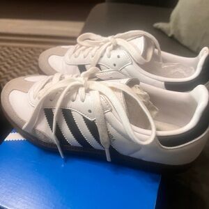 Adidas White and Black Classic Sneakers